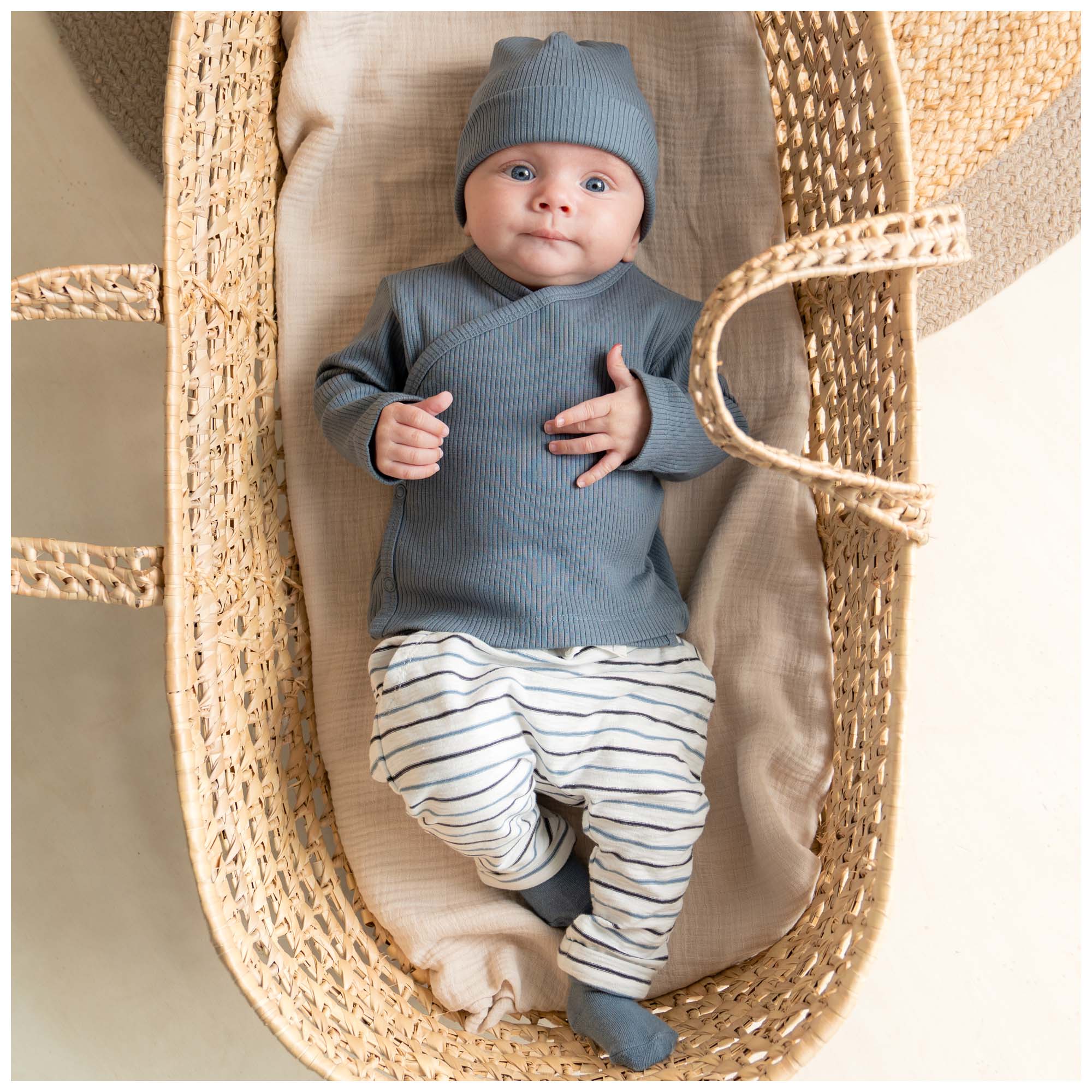 Prénatal newborn muts rib   blauw