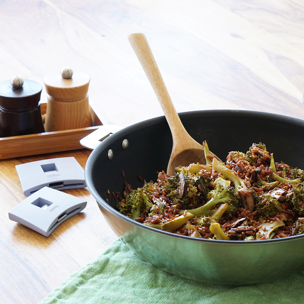Wok anti-adhesif Cristel Casteline amovible