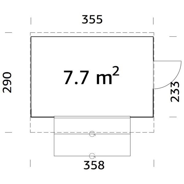 Palmako Marktstand Kira, ca. B355/H264/T290 cm