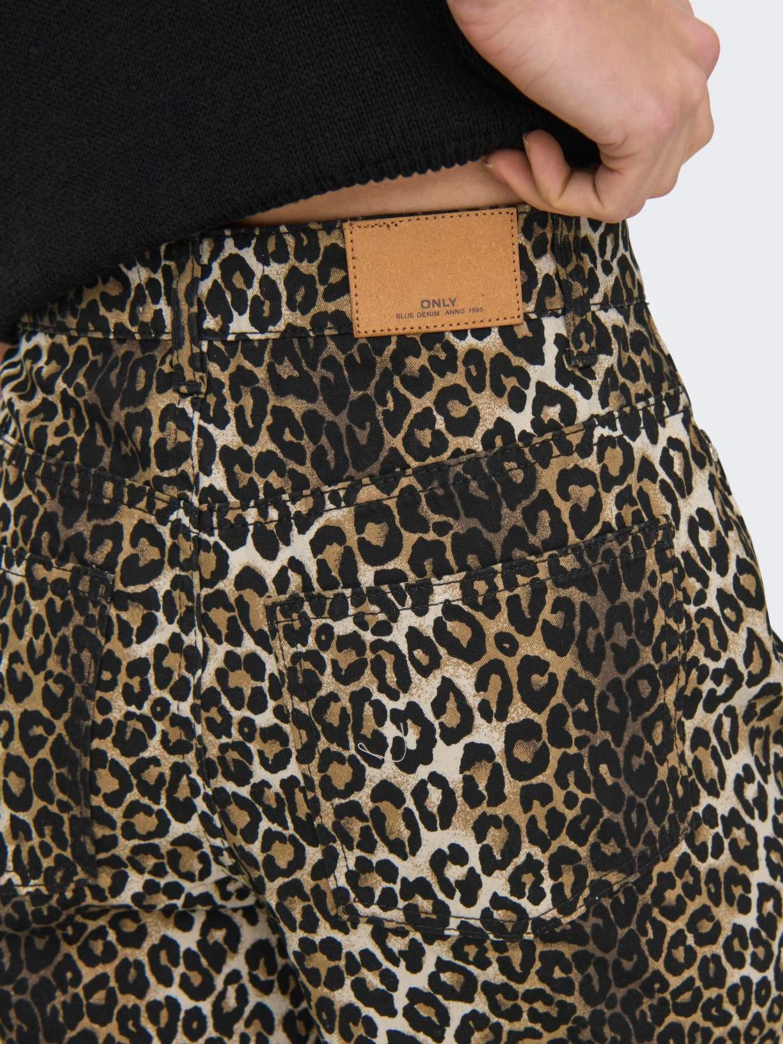ONLMADISON Hohe Taille Normal geschnitten Hose Black