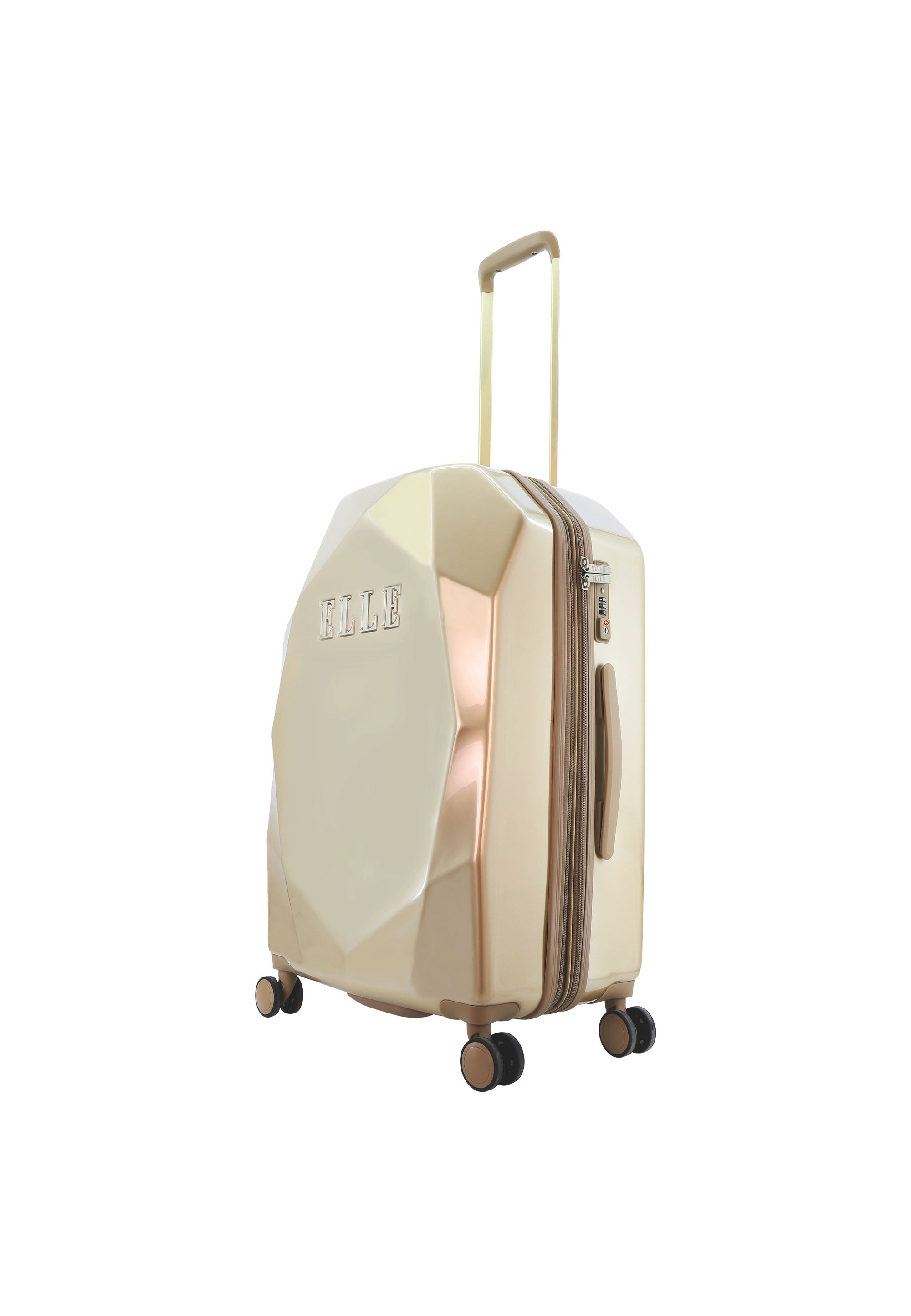 ELLE Diamond 76.5 cm reiskoffer - Taupe