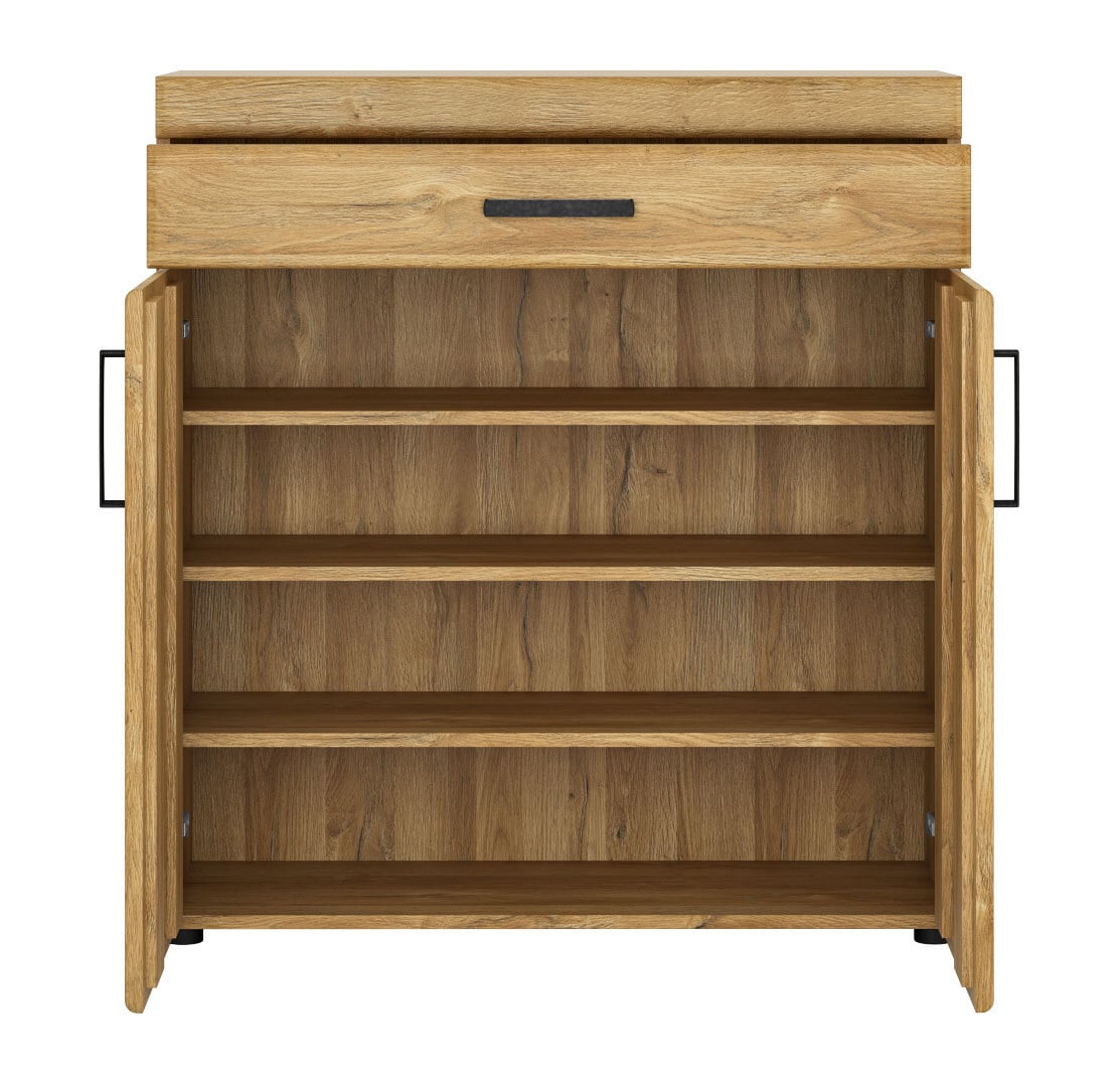 Kommode CORTINA 93 x 100 cm Eiche braun