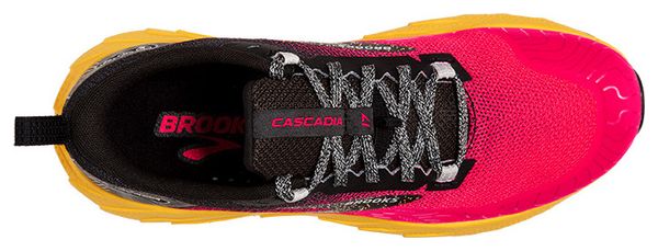 Chaussures Trail Brooks Cascadia 17 Rose Jaune Femme