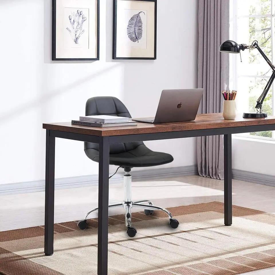 CLP Bureaustoel Reims chroom Frame - Kunstleer - zwart