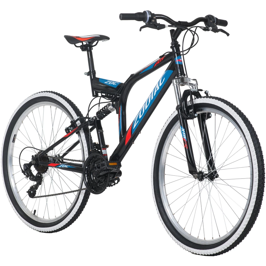 KS Cycling Mountainbike Fully 26 Zoll Zodiac 21 Gänge Schwarz-Rot