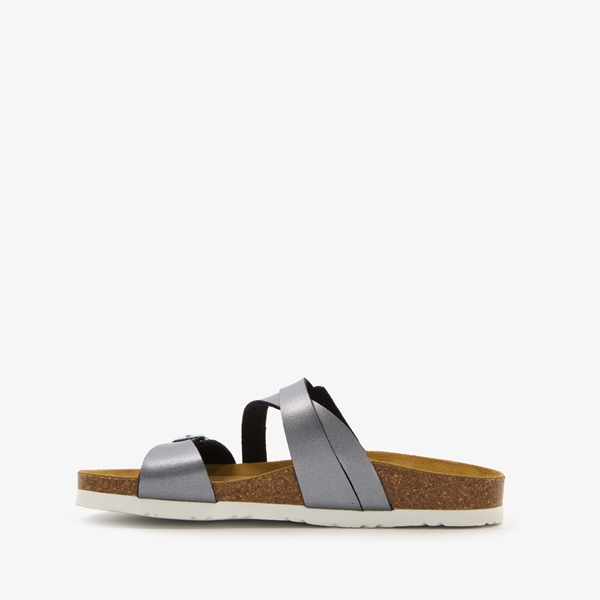 Hush Puppies dames bio slippers zilver