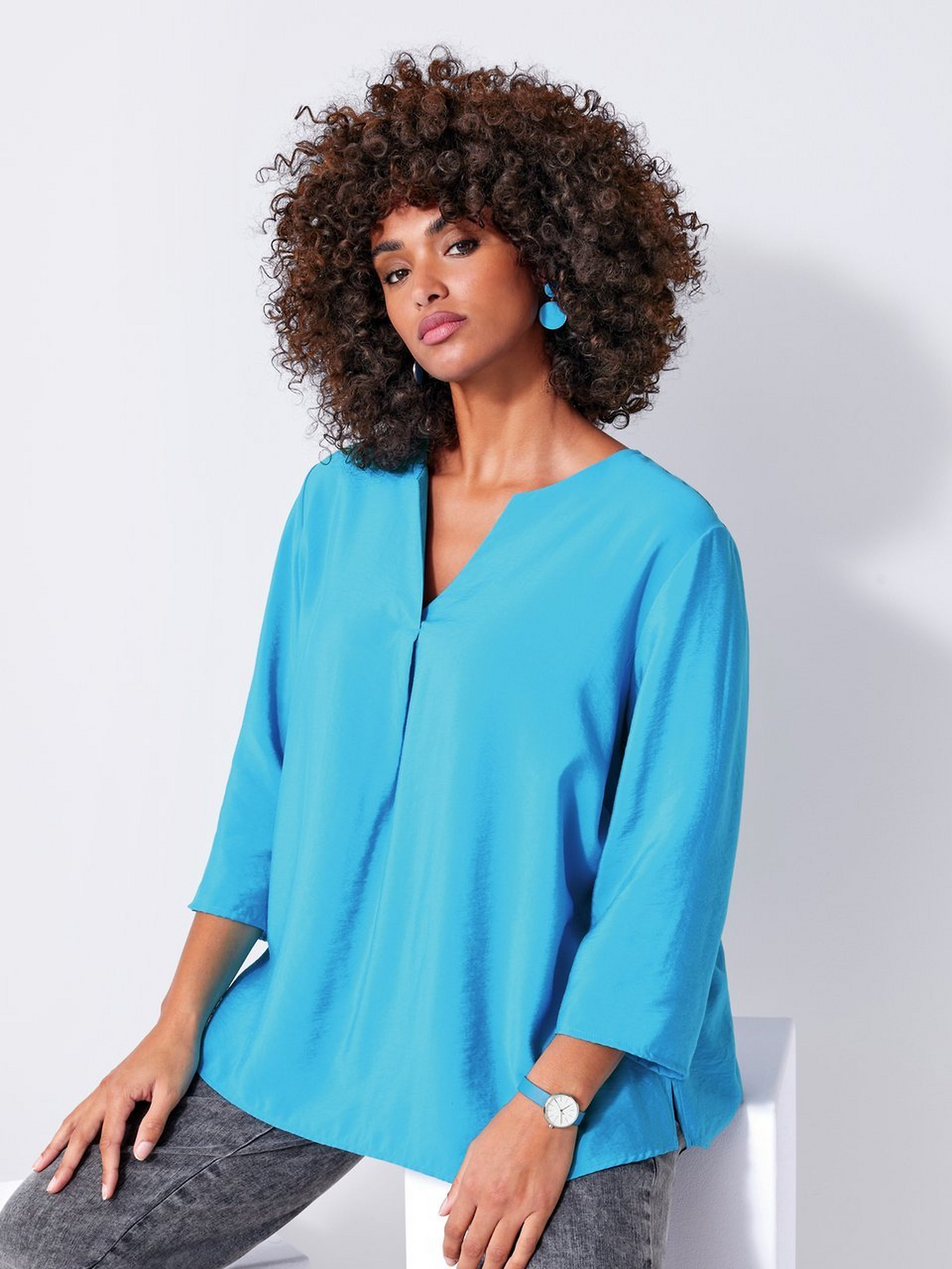 Bluse mit 3/4-Arm