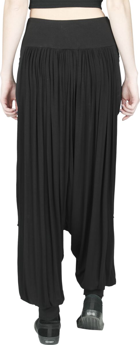 Pantalon Harem Fentes latérales | Black Premium by EMP Pantalon en toile