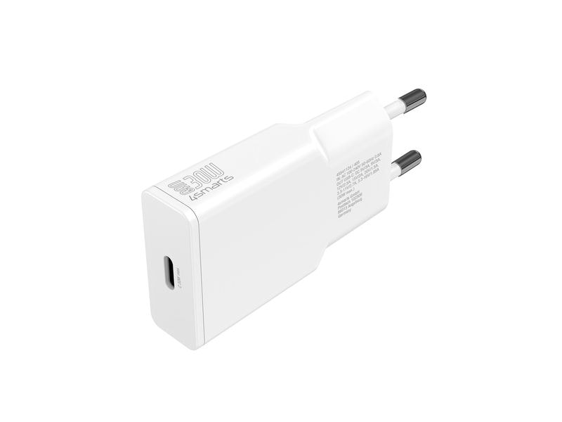 4smarts USB-Wandladegerät PDPlug Slim 30 W Kompakter USB-C-Ladeadapter mit GaN-Technologie