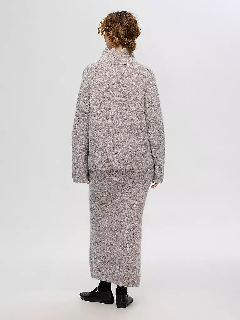 SELECTED FEMME Rollkragenpullover SLFGABELLA grau