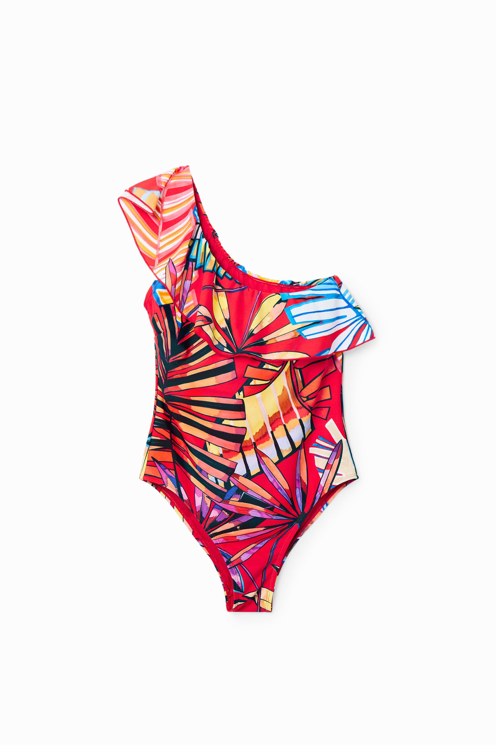 Maillot de bain asymétrique volant