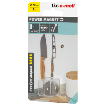 Magneet Neodymium met schroefgat 20x7mm