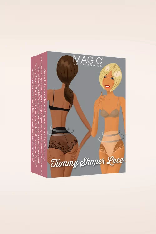 MAGIC Bodyfashion Tummy Shaper Lace Slip in Zwart