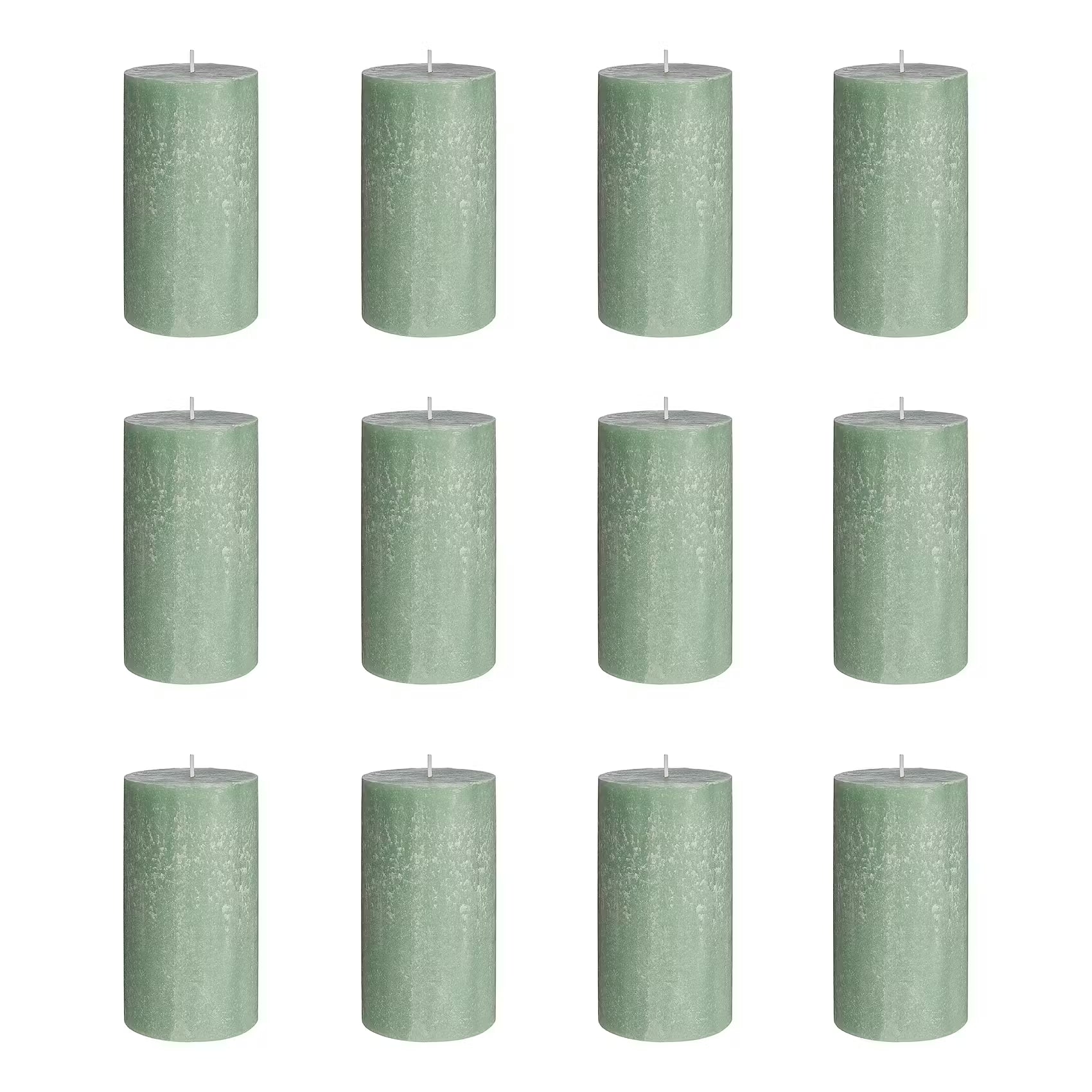 RUSTIC Stumpenkerze 12er-Set