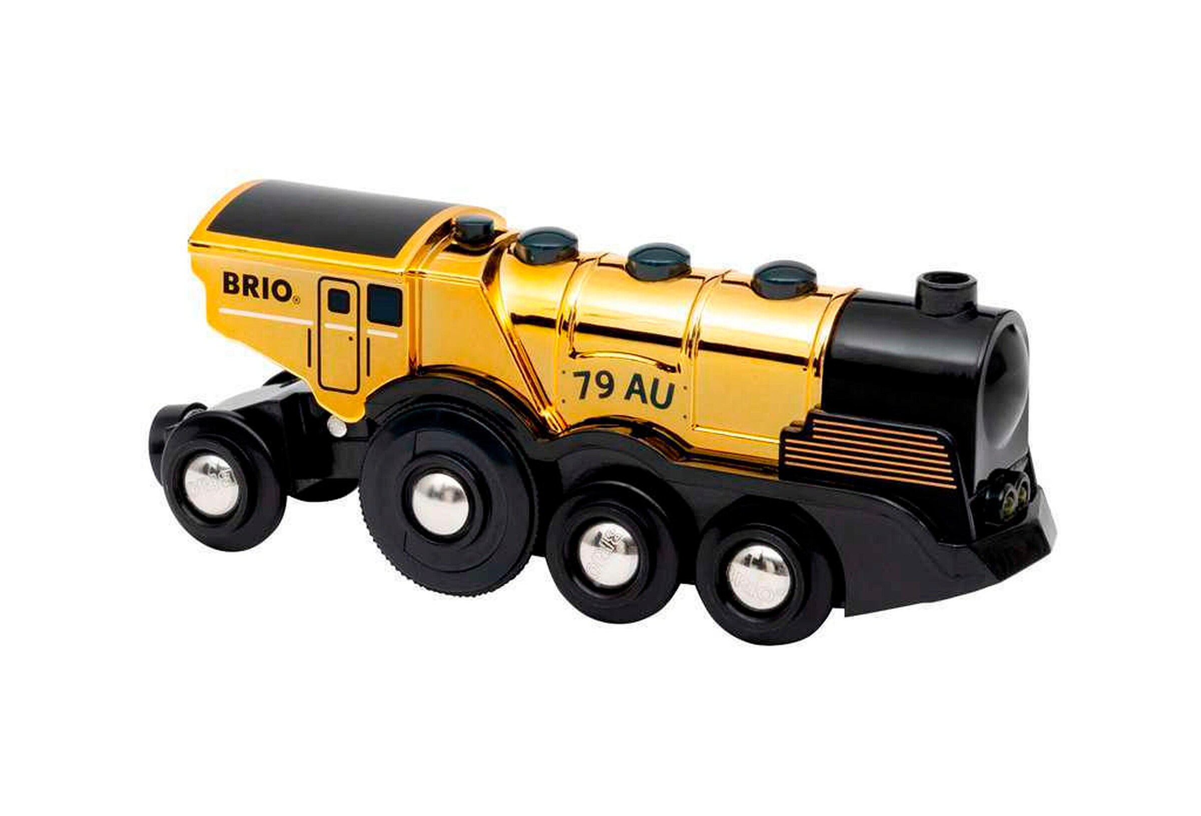 BRIO Goldene Batterielok mit Licht und Sound