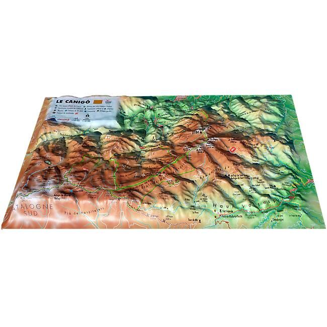 3D MAP - RELIEF CANIGO 19.5CM X 29.5CM