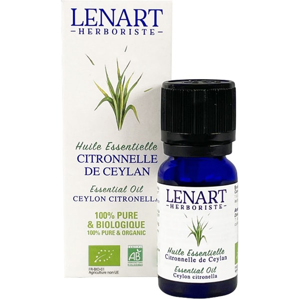 Huile essentielle de citronnelle de Ceylan bio - 10 ml