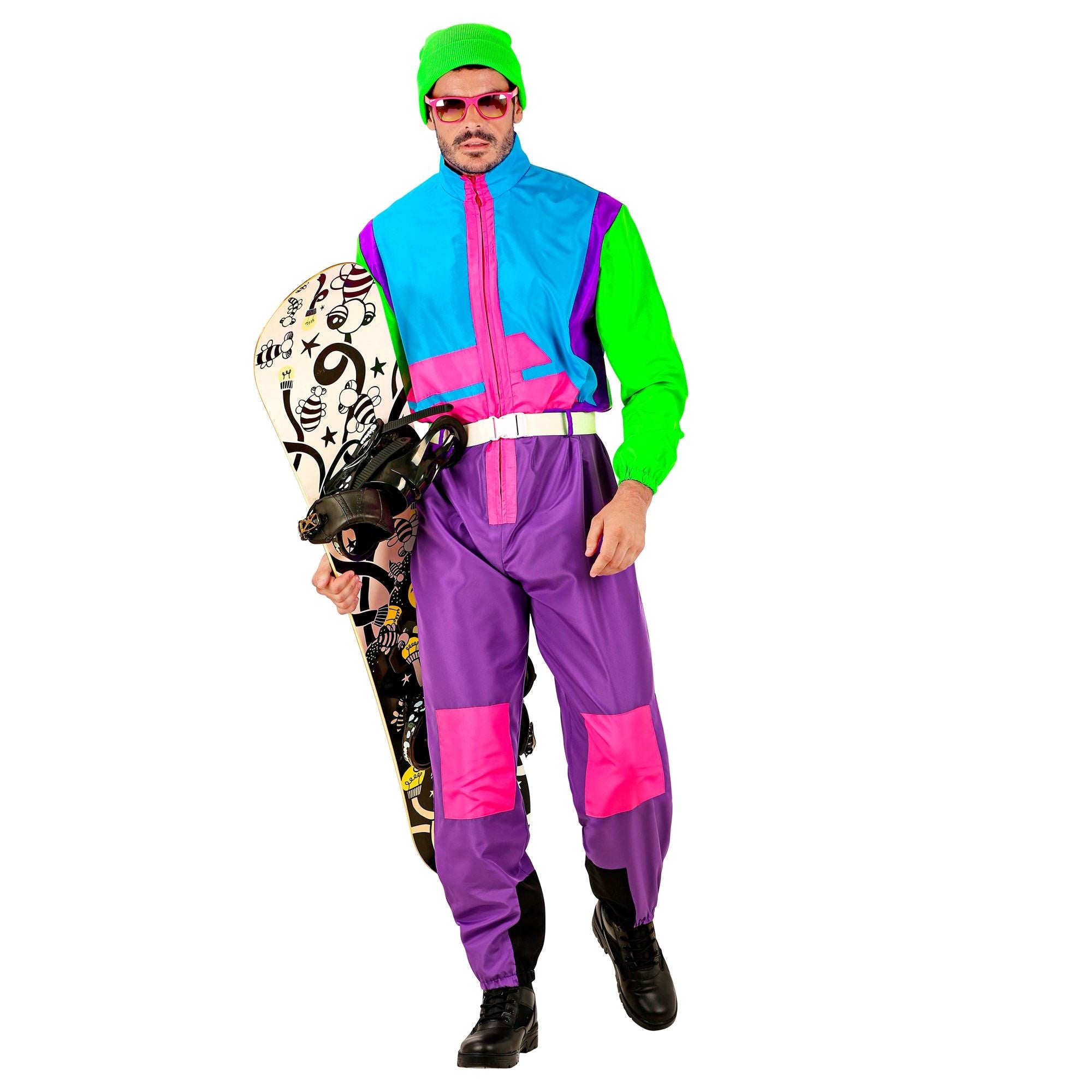 Neon 80s Skipak Snowboarder