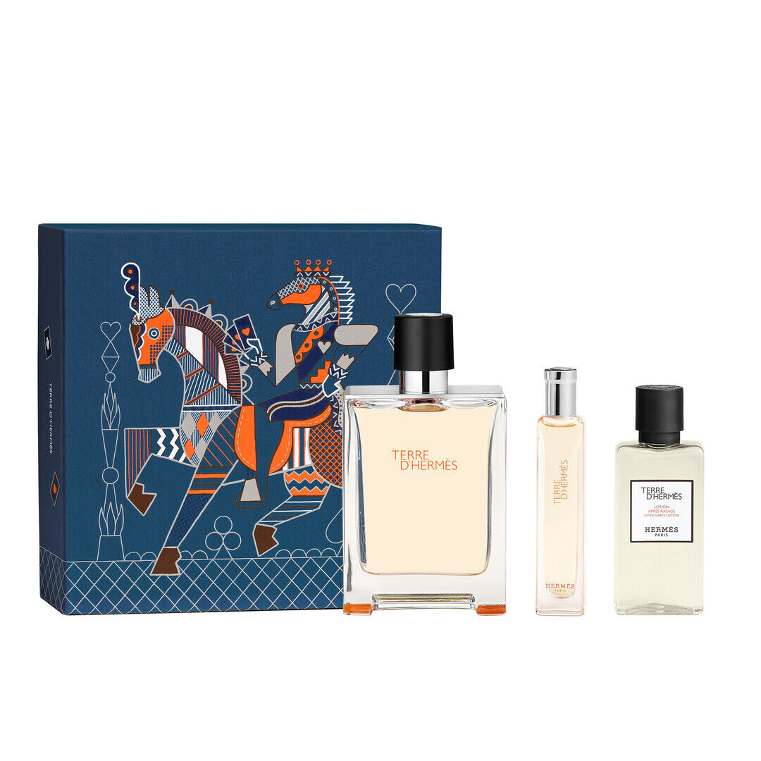 TERRE D'HERMES Coffret Terre d'Hermès EDT 100ml+ 15ml + ASL 40ml FD26 - 100ml