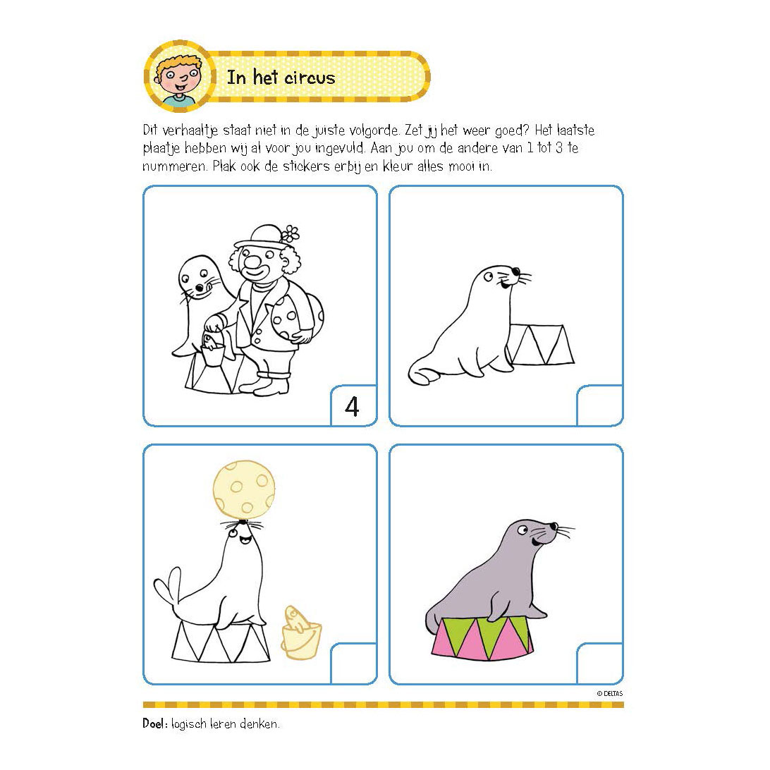 Oefenboek met Stickers - Eerste Leesspelletjes (5-6 jaar)