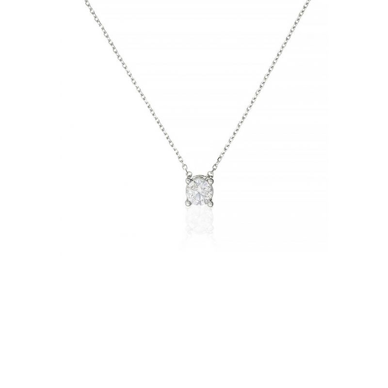 Collier Or Blanc et Diamant