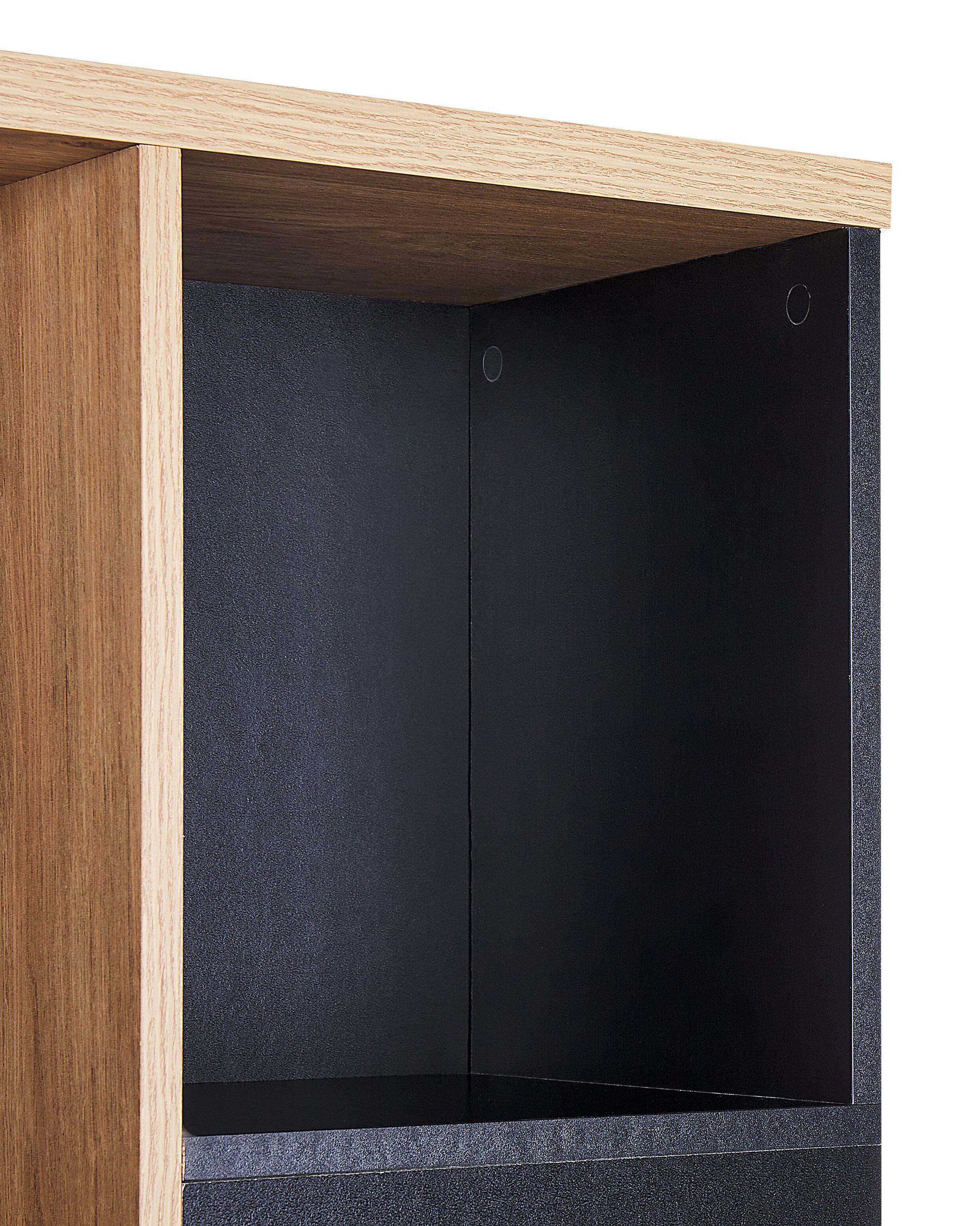 Boekenkast BANGOR 175 cm Bruin/zwart