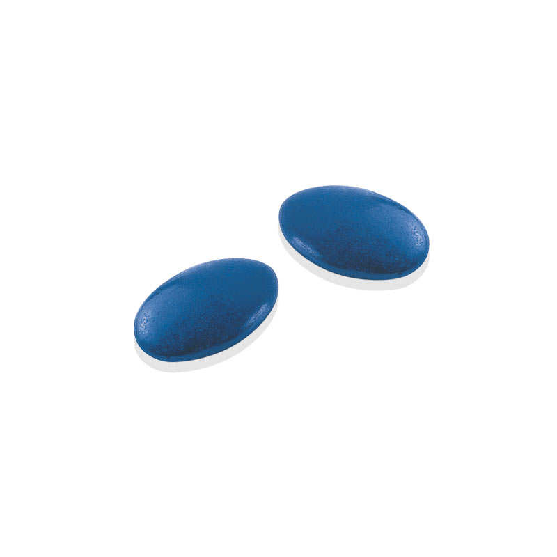 Dragées décor au chocolat noir 70% bleu France
