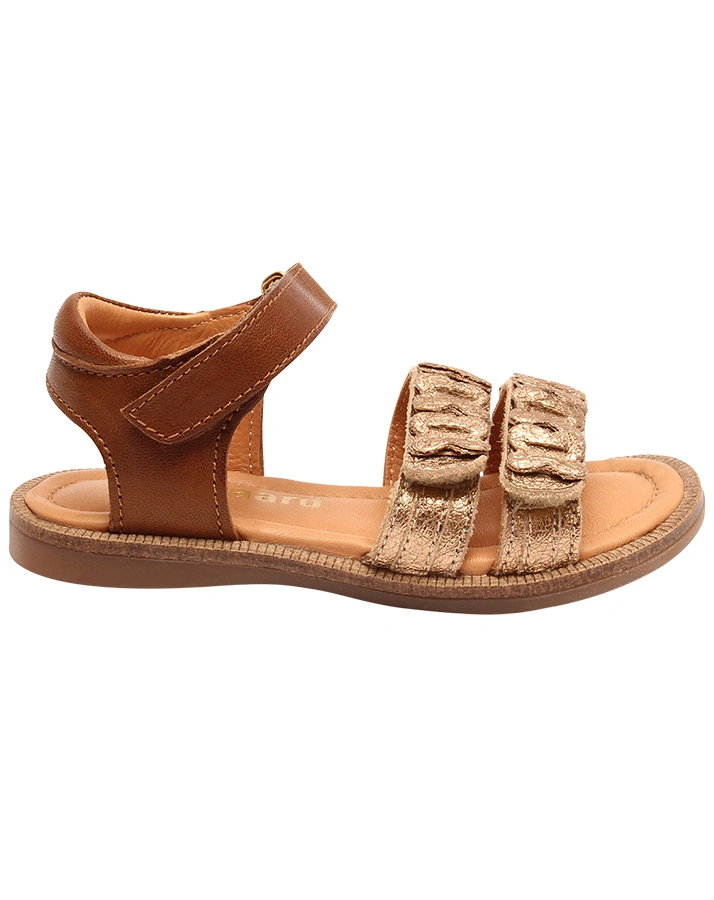 Leder-Sandalen CANA in gold