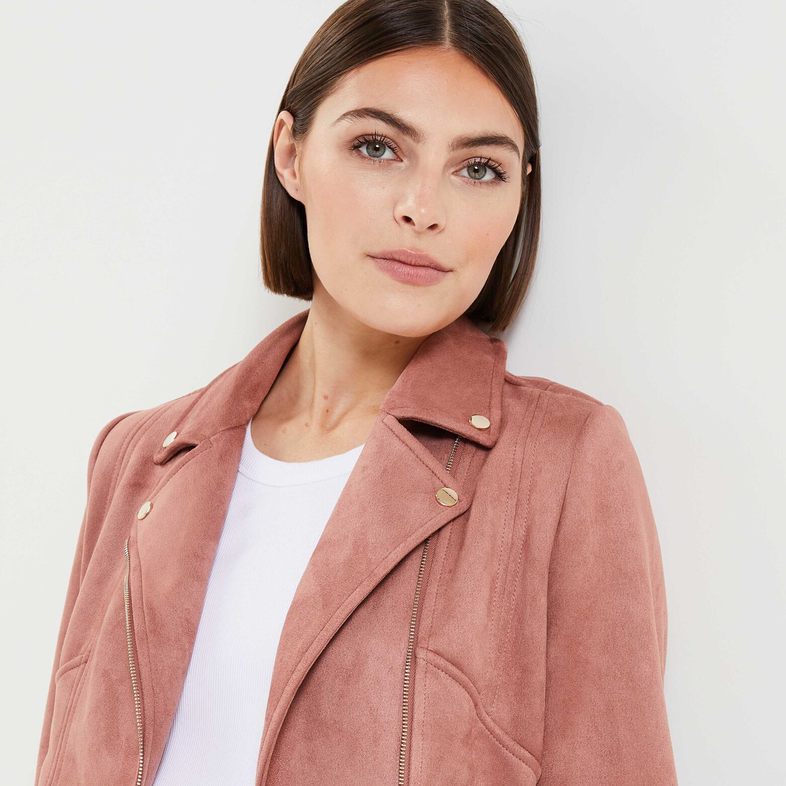 Blouson suedine femme