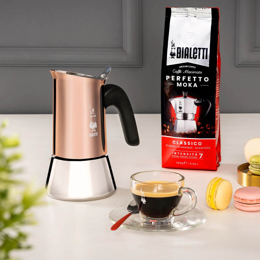 Cafetière induction 4 tasses Venus cuivre en inox Bialetti