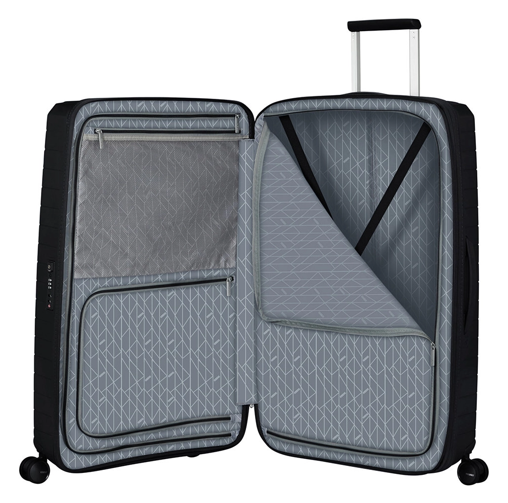American Tourister Fastforward Spinner 78 EXP Flash Black