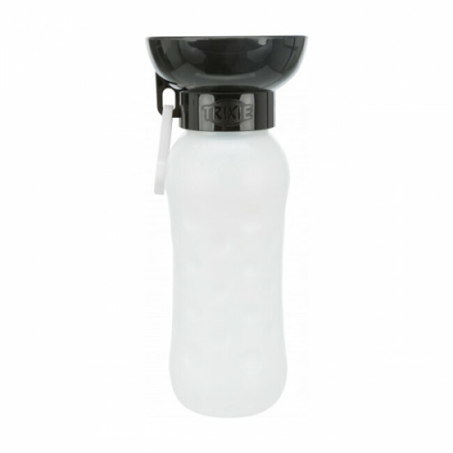 Gourde en plastique avec écuelle pour chien
