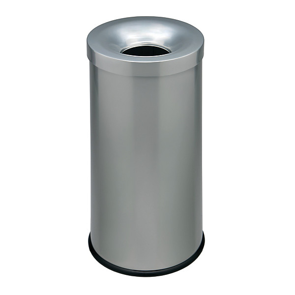 Corbeille anti-feu argentée 50 litres