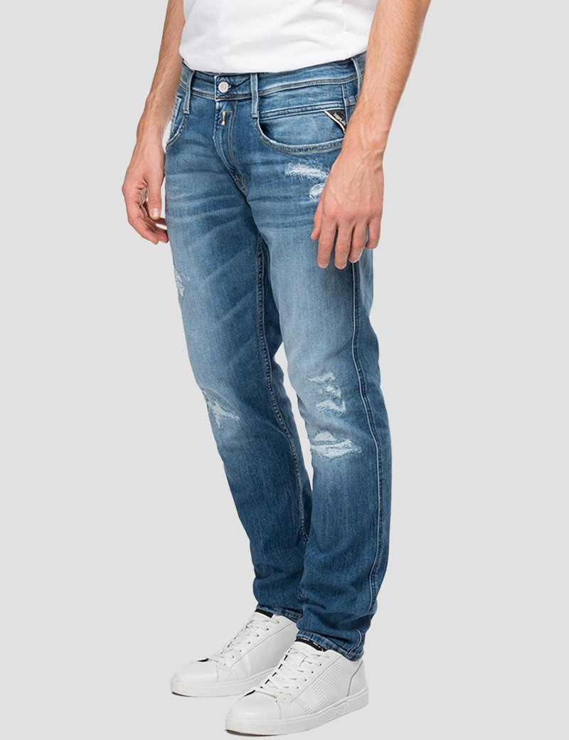 REPLAY JEAN HOMME ANBASS STRETCH DESTROY