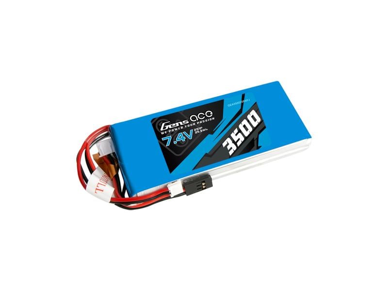 Gens ace RC-Akku LiPo 3500 mAh 7.4 V 1C RX/TX 2S LiPo Akku für Sender und Empfänger