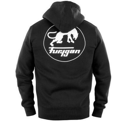 Sweat Furygan CORPO ZIP HOODIE - Noir / Blanc