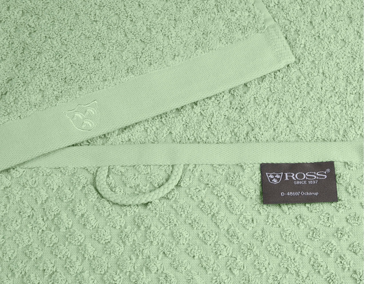 ROSS Duschtuch »Harmony« 100 % Baumwolle, Hoch Tief Struktur, viele Farben