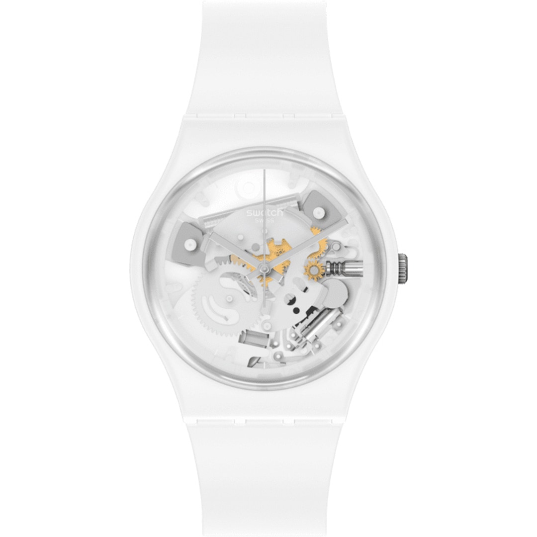 Swatch Original 41 Biosourced Spot Time White