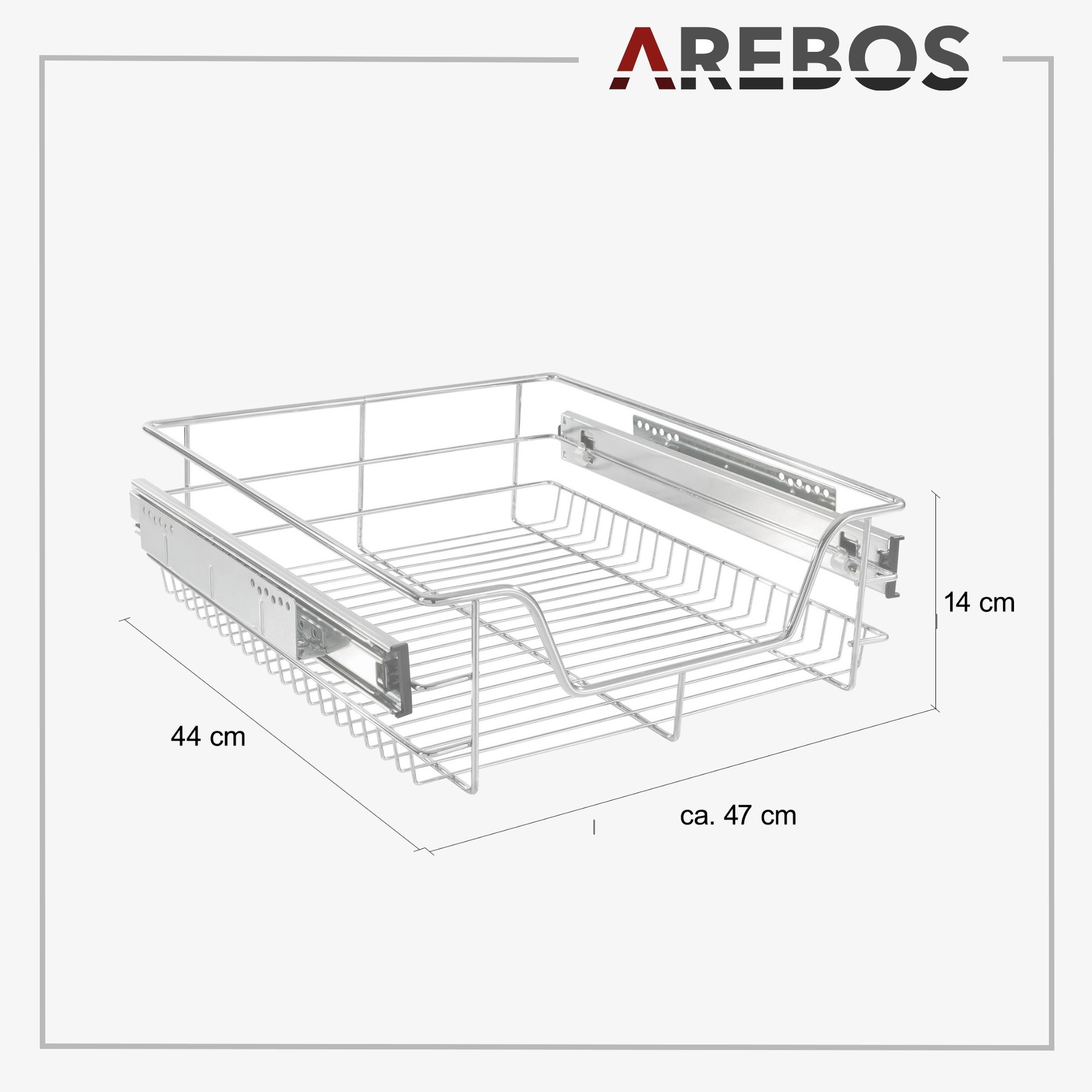 Teleskop Schublade 50cm 2 Stück