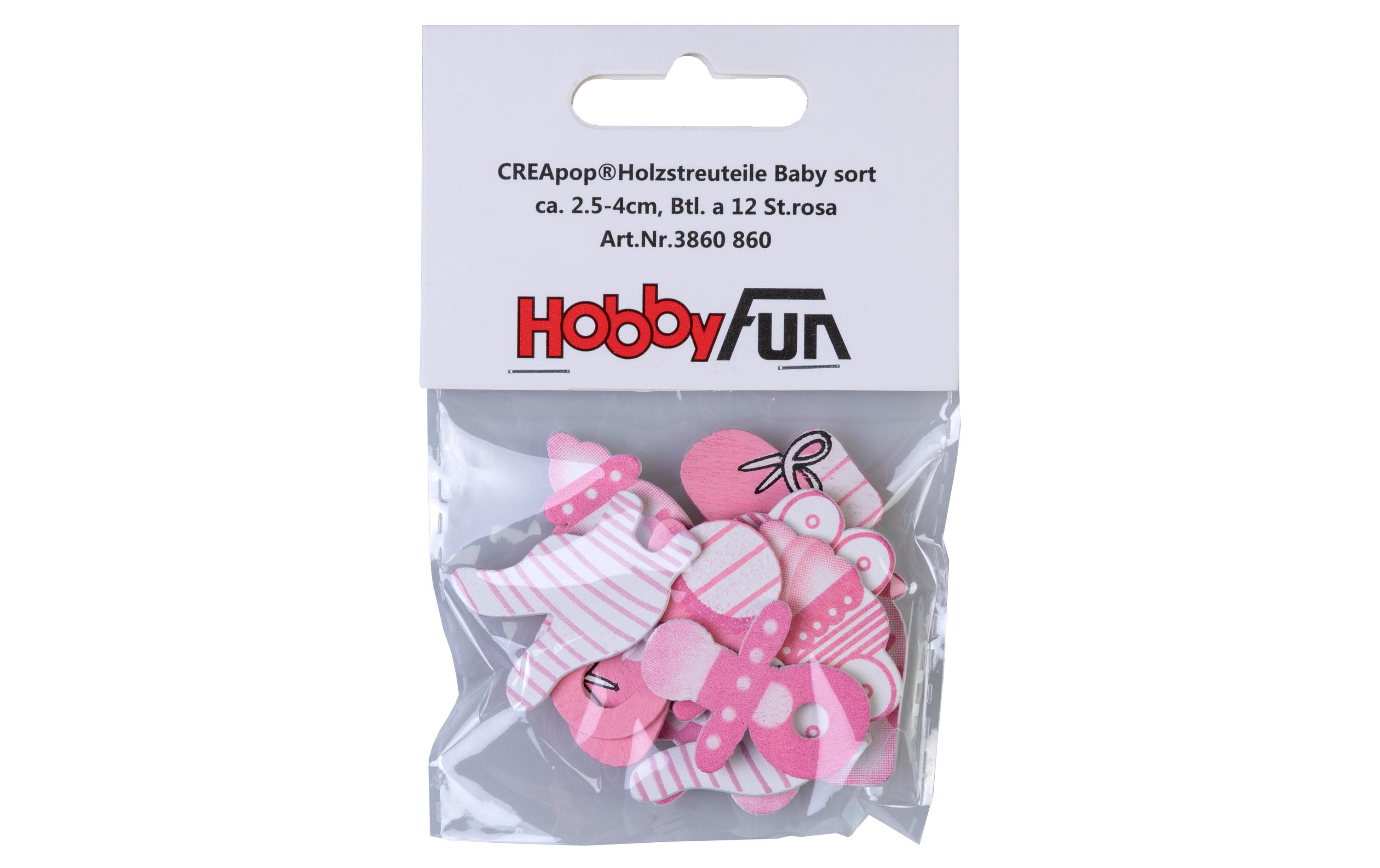 Miniatur-Figur Baby Mädchen HellrosaStreuteile zur Dekoration/Kartengestaltung