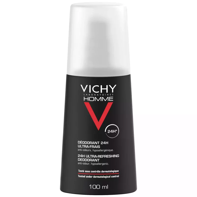 Vichy Homme Déodorant Vaporisateur Ultra-Frais - 100ml