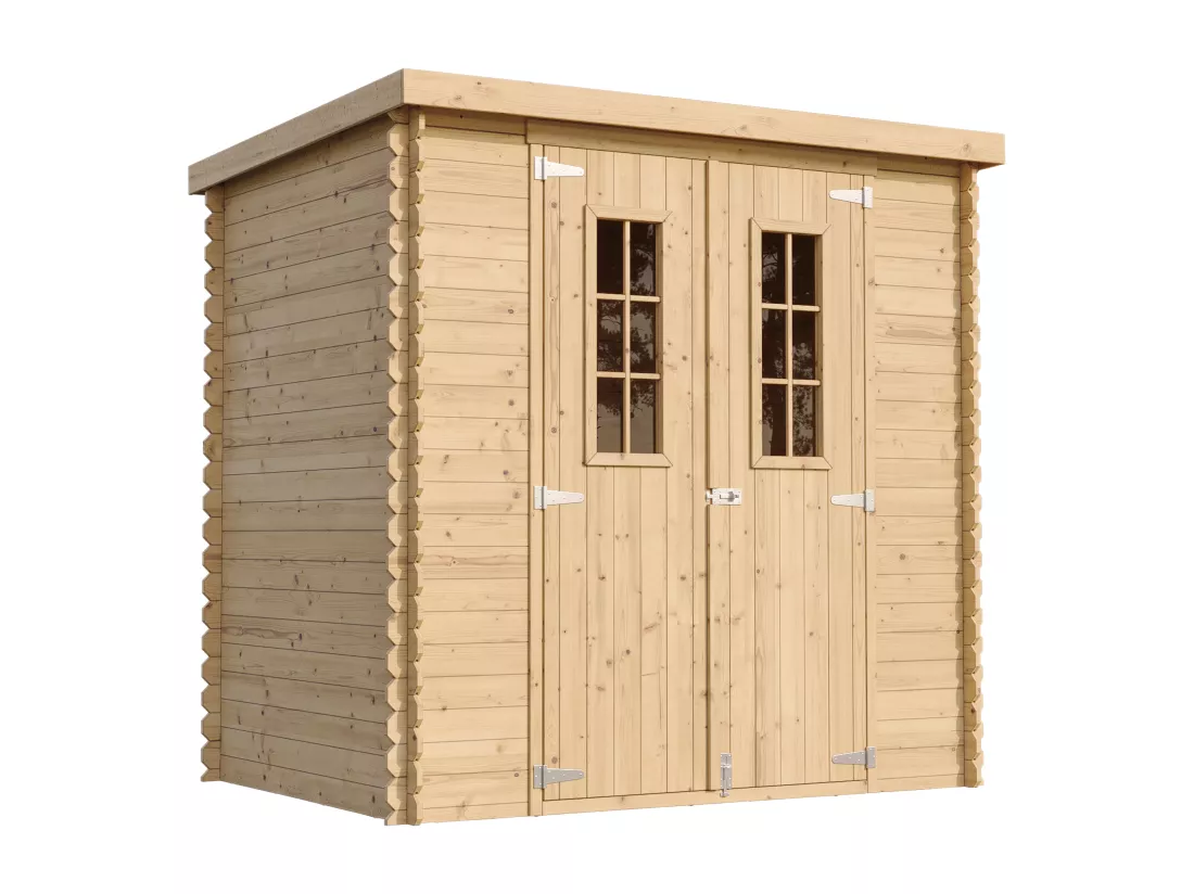Abri de jardin en bois TIMBELA M311C - l204xL142xH200cm/2.22m2