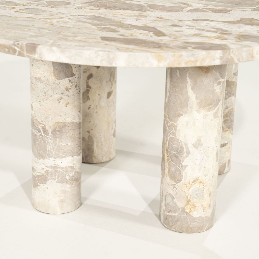 Salontafel Marmo Wit, Bruin van By Boo