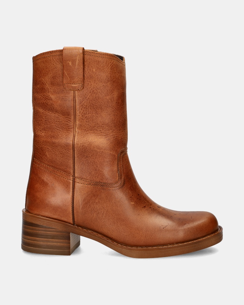 Nelson Rits- & gesloten boots  - cognac