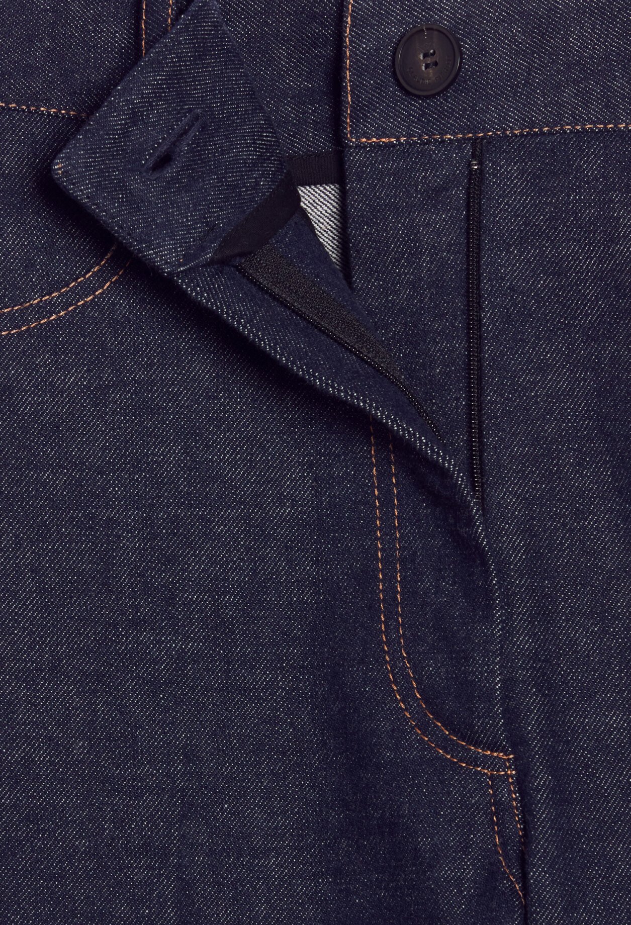 Pantalon denim bleu brut