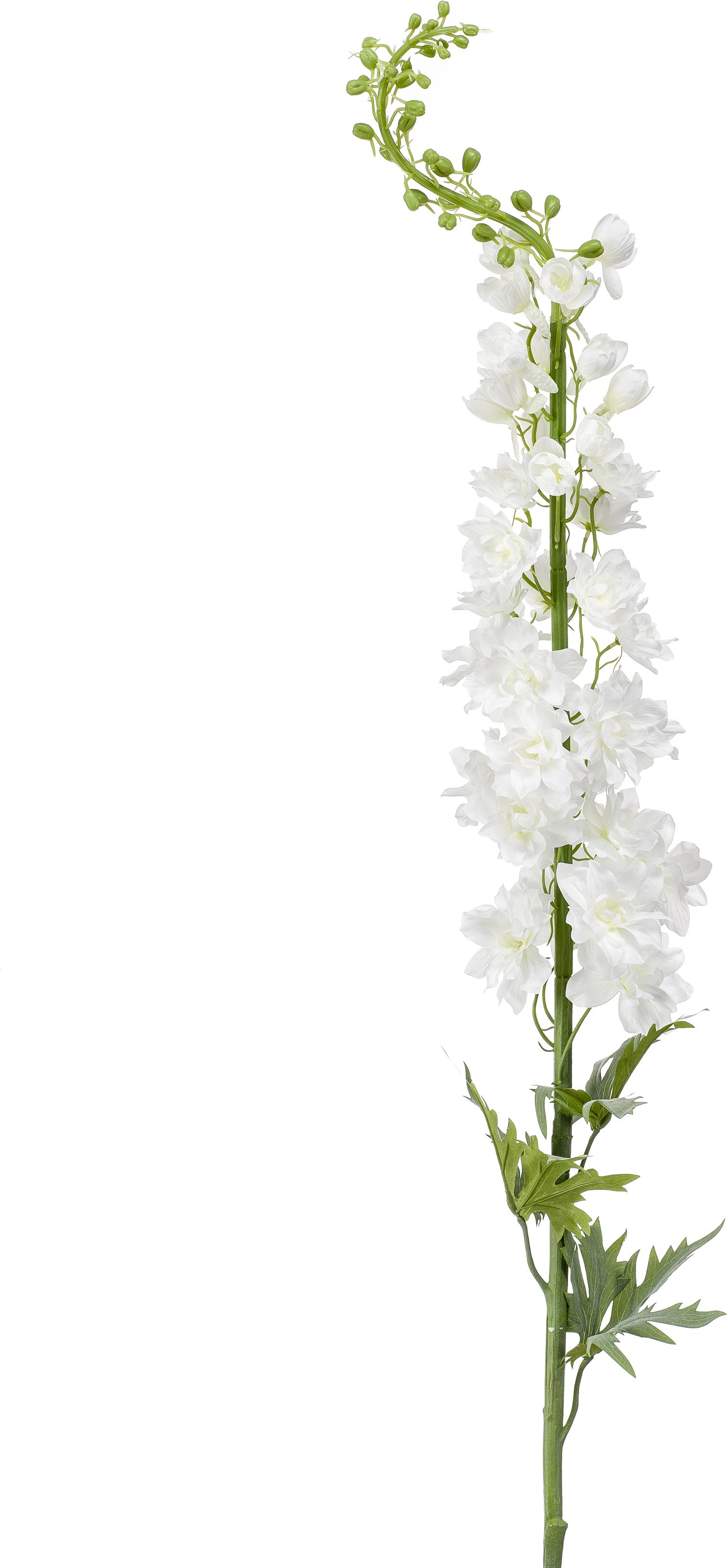 Emerald kunstbloem Delphinium wit 130 cm