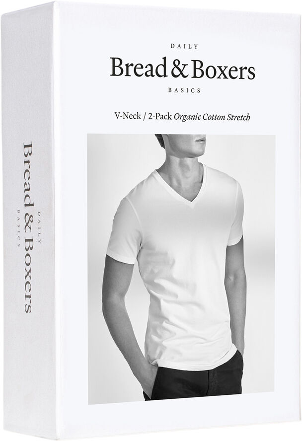 Bread & Boxers 2-pack V-Neck White