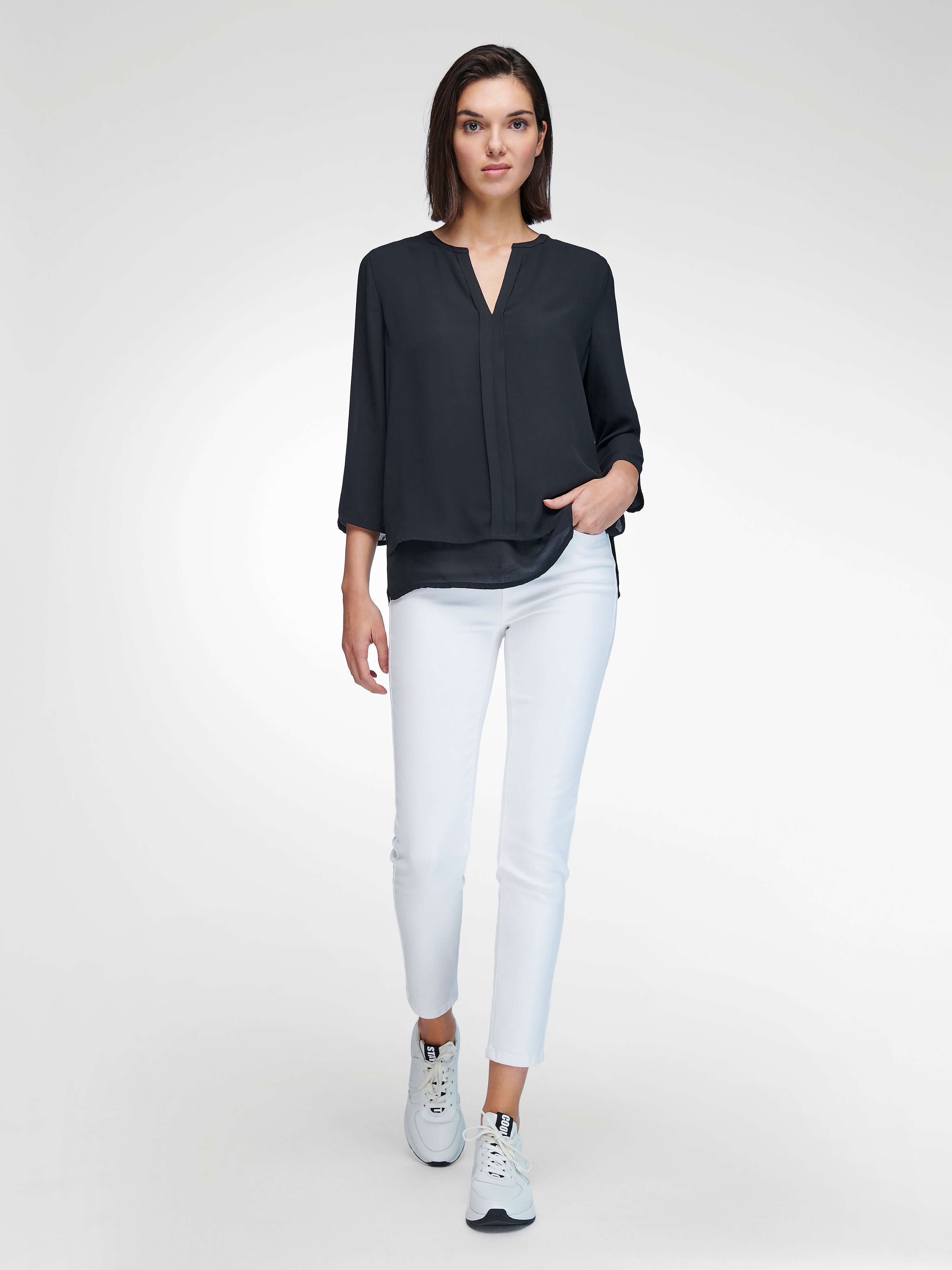 Blusen-Shirt mit 3/4-Arm