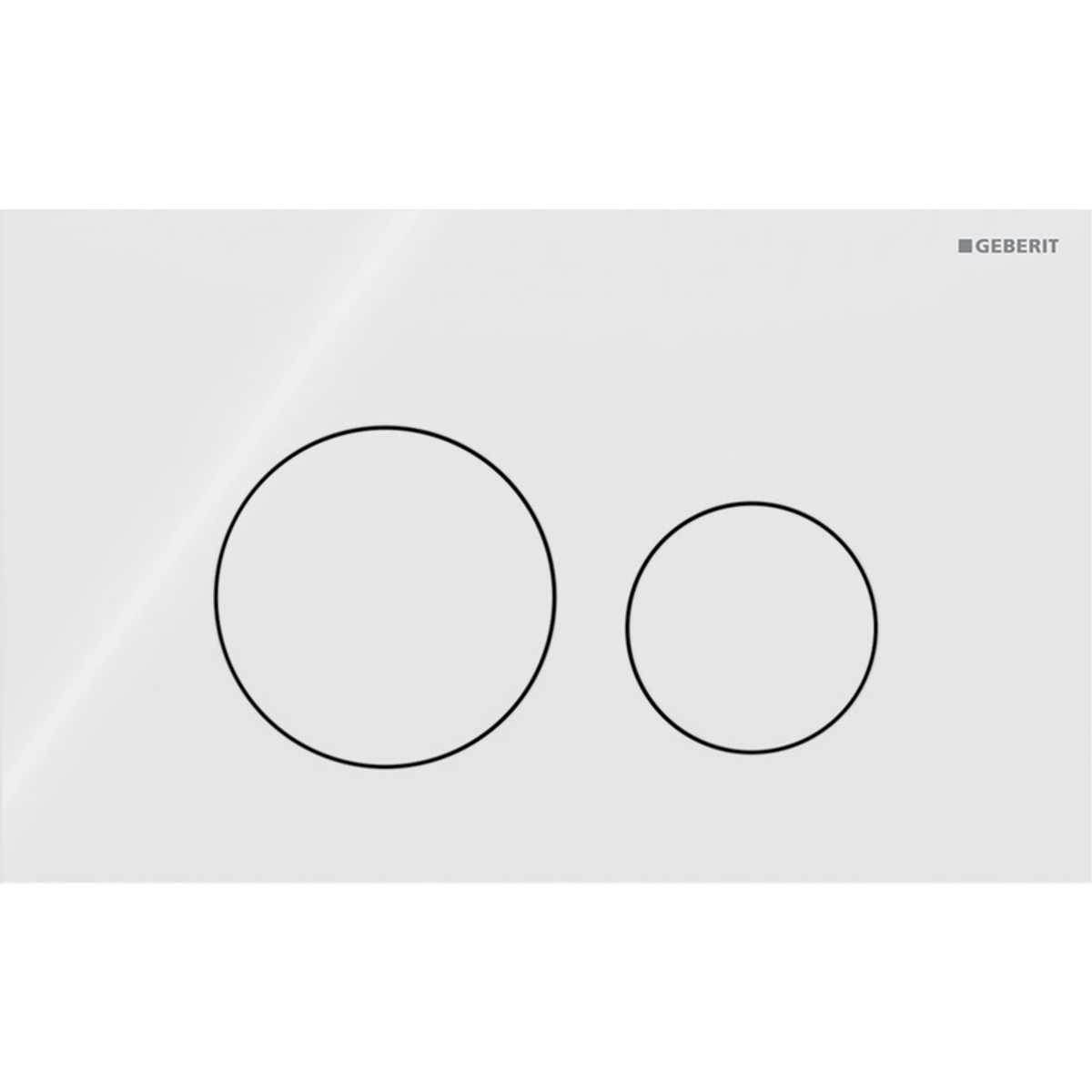 Geberit Sigma40 Round drukplaat wit glans