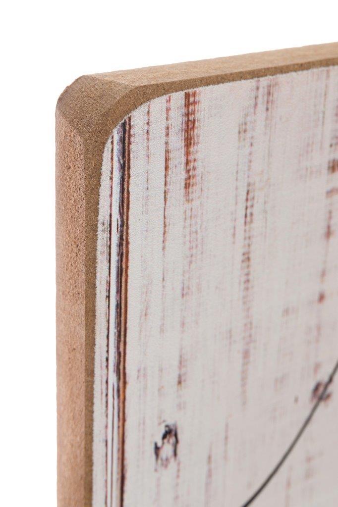 Wandspiegel All you need is love - Holzoptik - 40x60 cm
